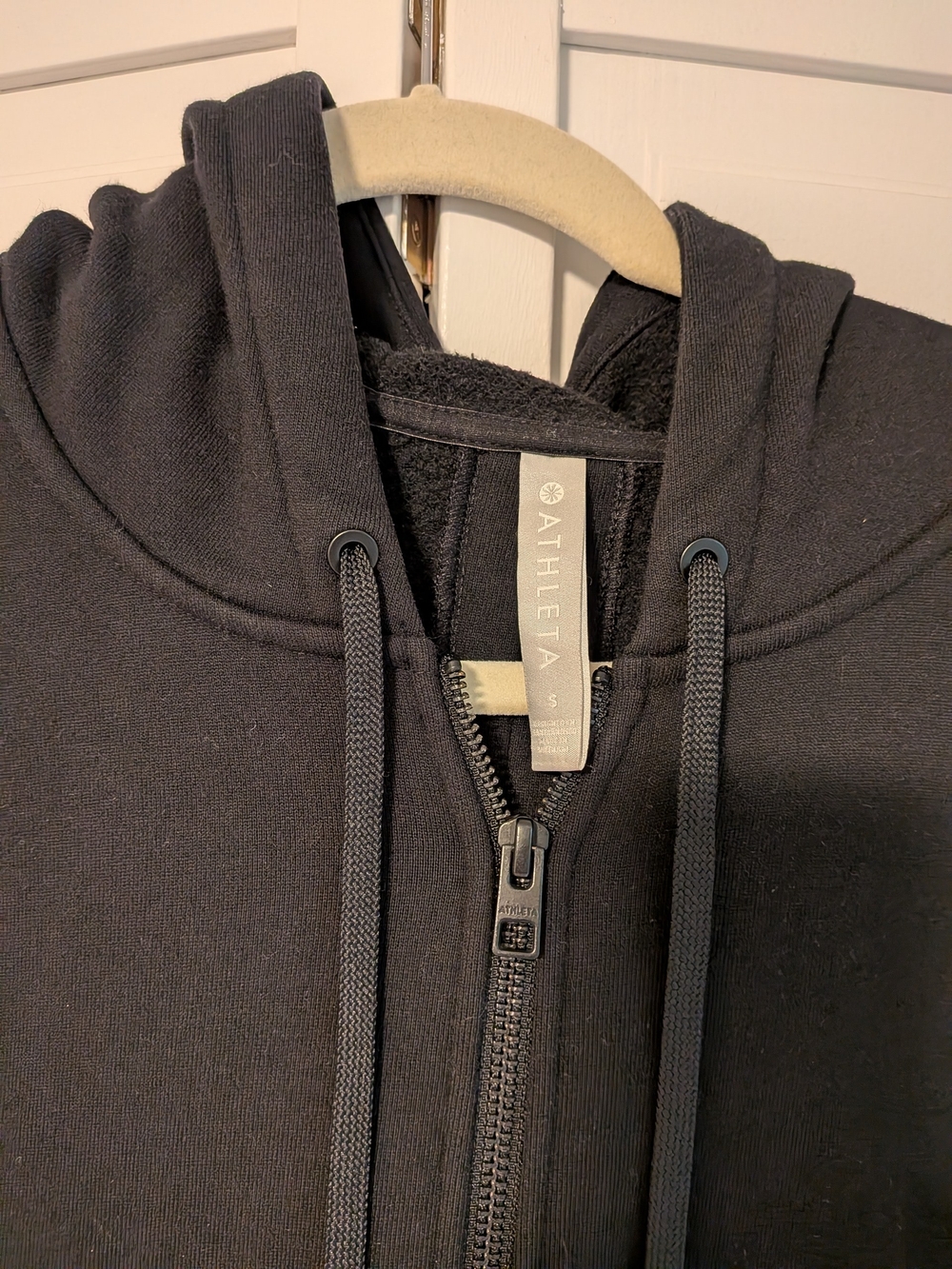 Athleta Black Long Zip Hoodie - Picture 3 of 7